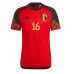 Belgien Thorgan Hazard #16 Hemmatröja VM 2022 Kortärmad